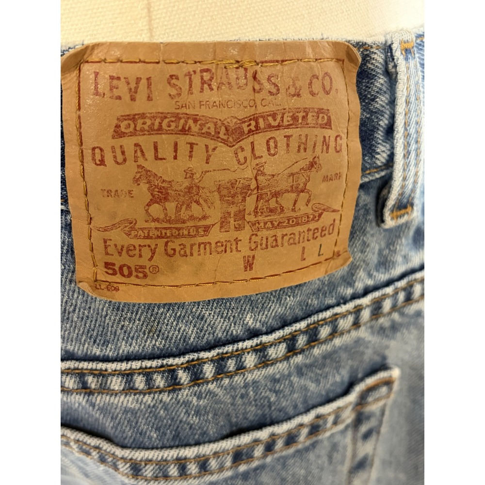 Vintage Levi's 505 Jeans Women 8 L Made USA Low Rise Straight Leg 100% Cotton - Picture 8 of 11